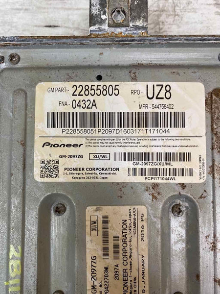 2010 2017 GMC TERRAIN AMPLIFICADOR DE RÁDIO ASSY OEM 22855805