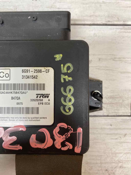 2015 VOLVO S60 MÓDULO DE CONTROLE DO FREIO DE ESTACIONAMENTO ASSY OEM 6G912598CF