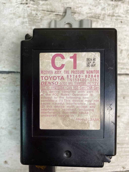 2014 TOYOTA COROLLA TPMS MÓDULO DE CONTROLE ASSY OEM 8976002040