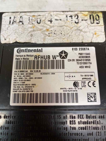 2017 JEEP GRAND CHEROKEE MULTIFUNCTION CONTROL MODULE ASSY OEM 68211124AD