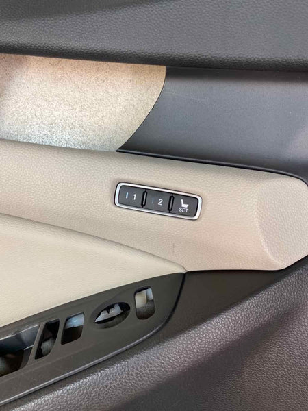 Moldura de panel de puerta para Honda Accord 2018, parte delantera izquierda, de cuero, OEM, gris, 83553TVAA01ZB