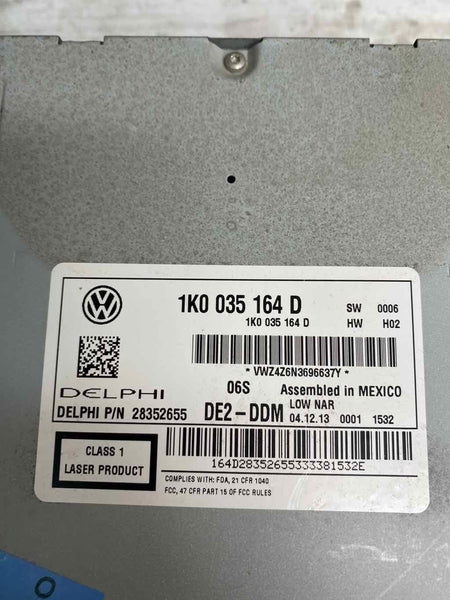 2011 2014 VOLKSWAGEN JETTA NO GLI RADIO RECEIVER ASSY OEM 1K0035164D