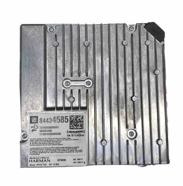 Conjunto de receptor de rádio GMC TERRAIN 2018 OEM ID 84434585