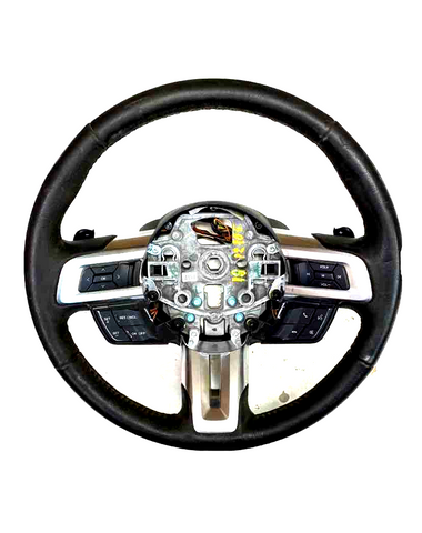 Ford Mustang steering wheel 15 19 3.7L auto transmission black OEM FR333600BE