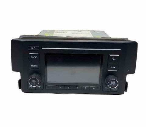2019 HONDA CIVIC LX SEDAN RADIO DISPLAY SCREEN & RECEIVER ASSY OEM 39100TBAA41