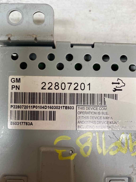 Radio GMC Terrain AM FM 10 a 17 pulgadas, pantalla de 7 pulgadas, OEM 22807201