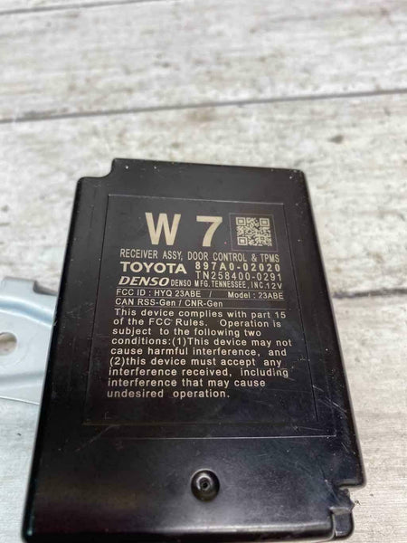 2020 TOYOTA COROLLA TPMS &amp; MÓDULO DE UNIDADE DE CONTROLE DE PORTA OEM 897A002020