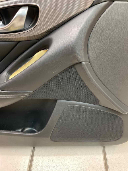 14 21 INFINITI Q50 PANEL DE MOLDURA DE PUERTA DELANTERA IZQUIERDA NEGRO OEM 809734GA0A