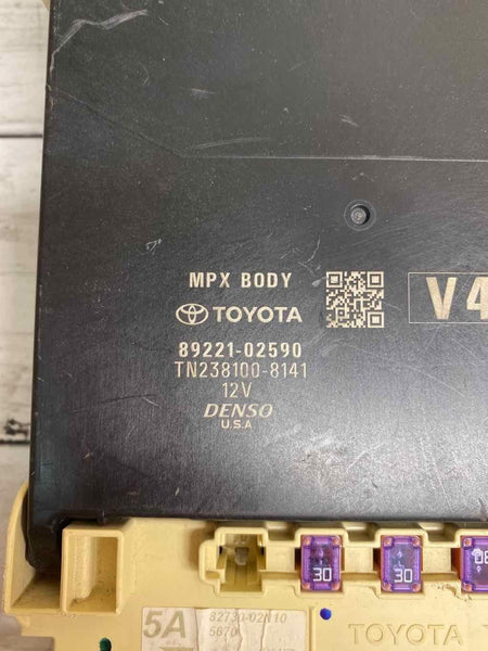 20 22 TOYOTA COROLLA MULTI NTWORK CONTROL MODULE BCM MPX ASSY OEM 8922102590