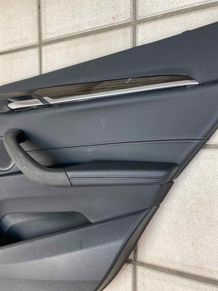 BMW X1 door panel trim 16 21 inner rear right side black assy OEM 51427438122