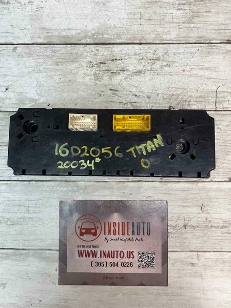 2005 NISSAN TITAN HAVC AC HEATER CONTROL PANEL ASSY OEM 27500ZH110