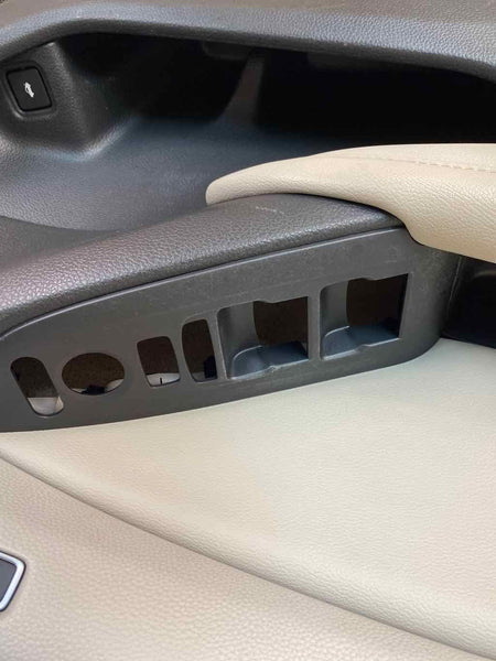 Moldura de panel de puerta para Honda Accord 2018, parte delantera izquierda, de cuero, OEM, gris, 83553TVAA01ZB