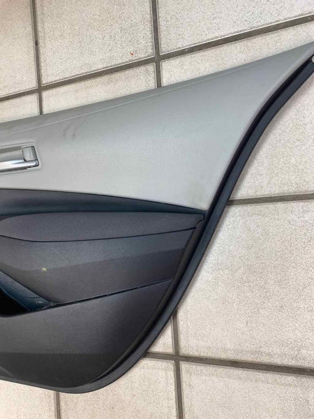 Toyota Corolla door panel trim 20 22 rear right side gray assy OEM 6763012M90C8