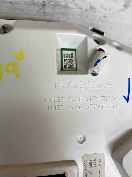 2022 HONDA CIVIC 1.5T VELOCÍMETRO CONJUNTO DE INSTRUMENTOS OEM ASSY 78100A2201A2