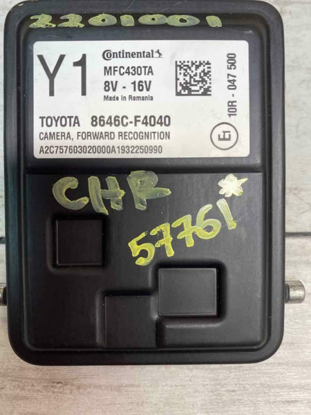 2019 TOYOTA CHR FRONT WINSHIELD LANE DEPARTURE CAMERA OEM 8646CF4040