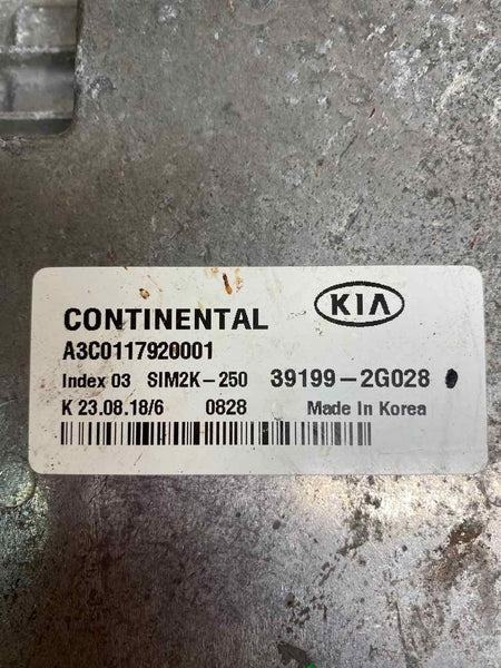 19 20 KIA OPTIMA ENGINE CONTROL UNIT ECM ECU BRAIN BOX UNIT ASSY OEM 391992G028