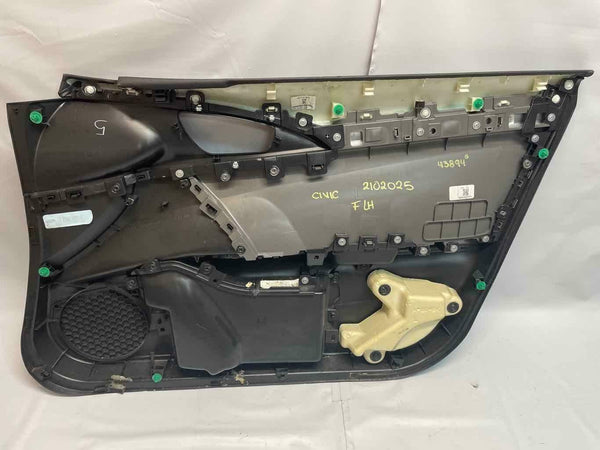2016-2020 HONDA CIVIC PANEL DE MOLDURA DE PUERTA DELANTERA IZQUIERDA GRIS OEM 83550TBAA01