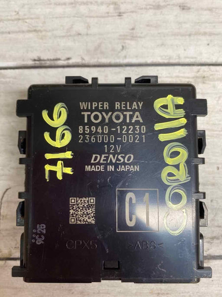 2021 TOYOTA COROLLA LAVADOR DE PARA-BRISA RELÉ DE CONTROLE MÓDULO OEM 8594012230