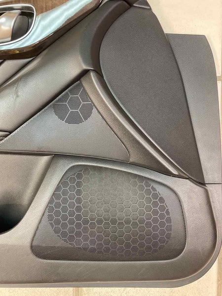 Moldura de panel de puerta Infiniti Q50 14 21, parte delantera izquierda, conjunto negro OEM 809014GA0A