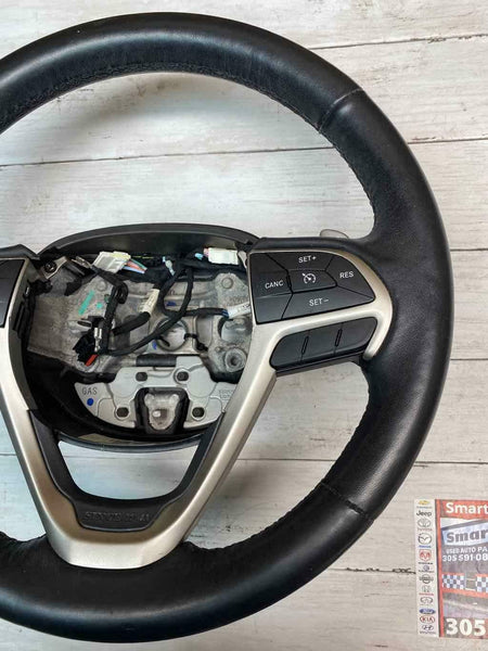 2014 2020 JEEP GRAND CHEROKEE STEERING WHEEL ASSY W/LEATHER ASSY OEM 5QV28DX9AB