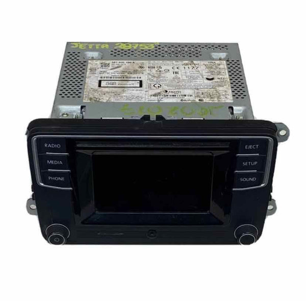 2017 VOLKSWAGEN JETTA NO GLI RÁDIO TELA DE EXIBIÇÃO E RECEPTOR ASSY OEM 561035150A