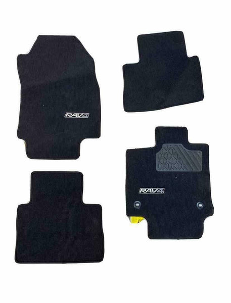 2019 2021 TOYOTA RAV4 COMPLETE SET OF 4 MATS BLACK ASSY OEM