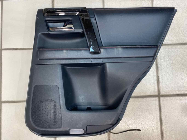 18 TOYOTA 4RUNER REAR RIGHT INNER DOOR TRIM PANEL BLACK RED STICHES 6763035C52C0