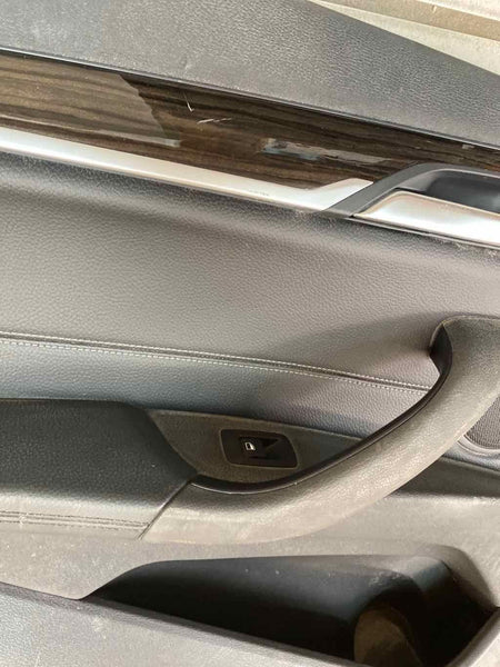 Moldura de panel de puerta BMW X1 16 21, parte trasera izquierda, interior, negra, OEM 51427438121