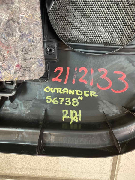 Moldura del panel de la puerta del Mitsubishi Outlander Sport 14 20, parte trasera derecha, OEM 7222B120XA