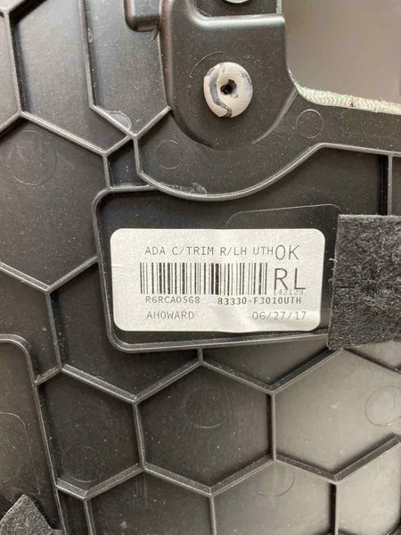 2017 2018 HYUNDAI ELANTRA REAR DRIVER SIDE DOOR TRIM PANEL GRAY 83305F3020UTH