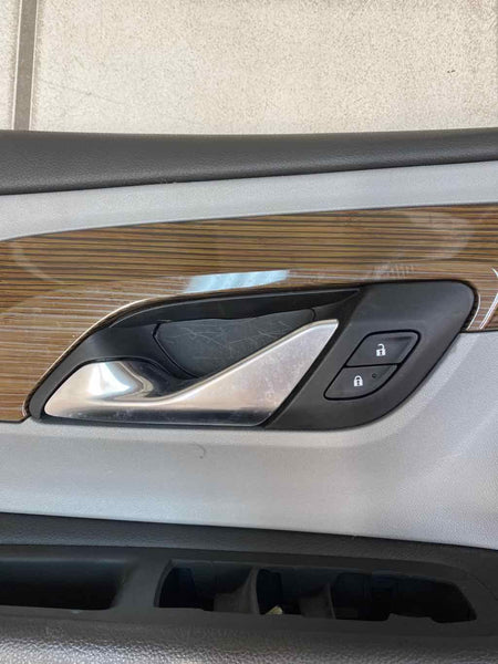GMC Terrain door panel trim 18 20 front left side gray leather assy OEM 84266062