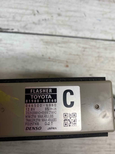 2015 TOYOTA 4RUNNER SIGNAL FLASHER RELAY CONTROL MODULE OEM 8198060160