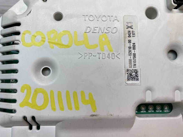 2014 2016 TOYOTA COROLLA 1.8L SPEEDOMETER INSTRUMENT CLUSTER OEM 838000ZX10