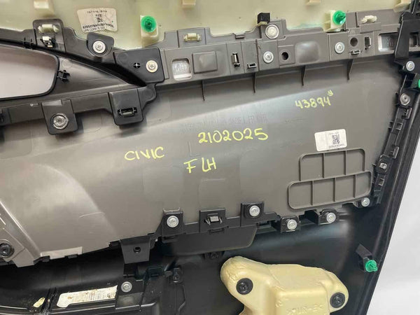 2016-2020 HONDA CIVIC PANEL DE MOLDURA DE PUERTA DELANTERA IZQUIERDA GRIS OEM 83550TBAA01