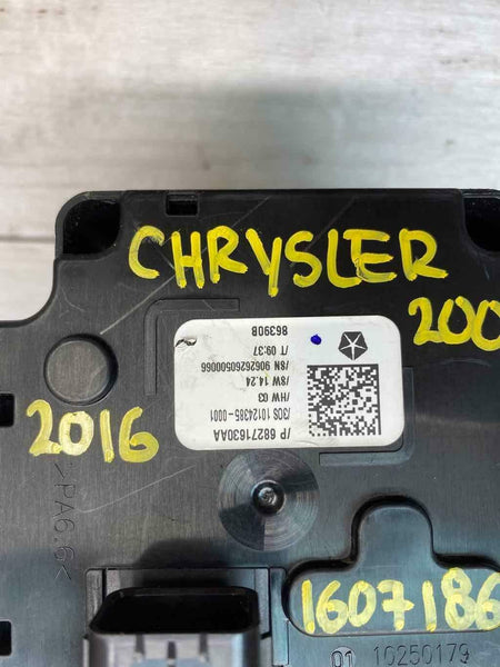 2016 CHRYSLER 200 ELECTRONIC DASH SWITCH TRANSMISSION SHIFTER ASSY OEM 68271630AA