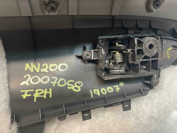 Moldura de panel de puerta Nissan NV200 2013-2020, parte delantera derecha, color negro, OEM 809003LM6A