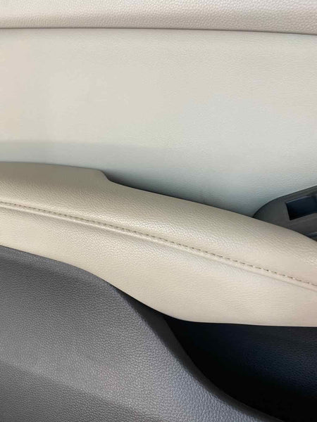 Moldura de panel de puerta para Honda Accord 2018, parte delantera izquierda, de cuero, OEM, gris, 83553TVAA01ZB