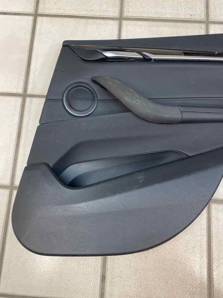 BMW X1 door panel trim 16 21 inner rear right side black assy OEM 51427438122