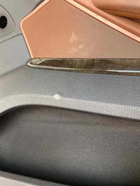 13 TO 19 BMW 640I DOOR PANEL TRIM FRONT RIGHT SIDE BLACK BROWN ASSY OEM 417304292