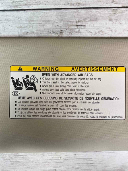 2020 2021 TOYOTA COROLLA SUN VISOR RIGHT PASSENGER SIDE GRAY ASSY 7431002M50C0