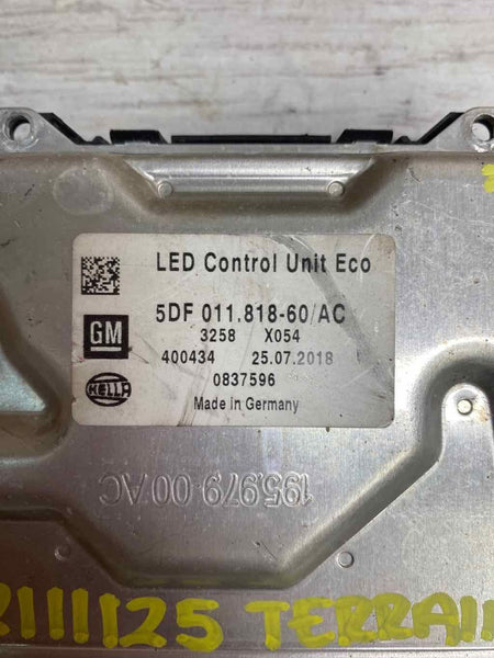 2019 GMC TERRAIN HEADLIGHT BALLAST CONTROL MODULE OEM 5DF01181860AC