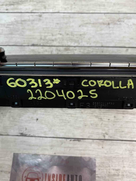2021 TOYOTA COROLLA SEDAN HVAC AC PAINEL DE CONTROLE DE TEMPERATURA OEM 5590012F30