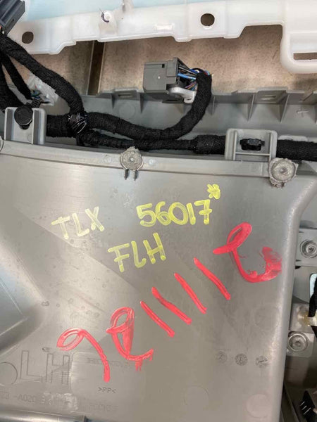 15 20 ACURA TLX FRONT LEFT INNER DOOR TRIM PANEL OEM GRAY 83551TZ3A02ZC