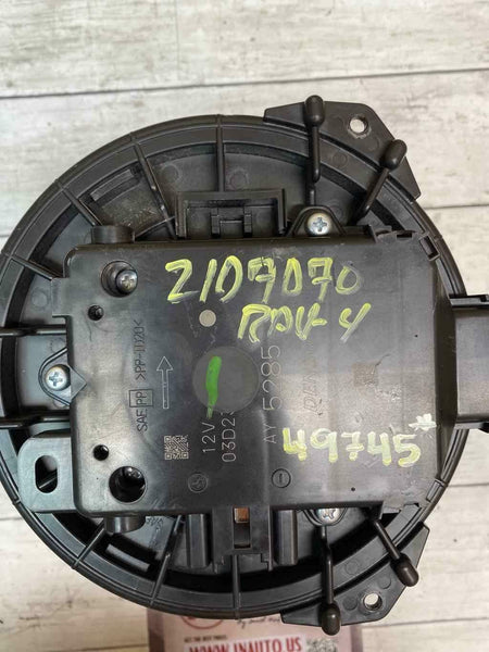 2019 2020 TOYOTA RAV4 2.5L NO HYBRID BLOWER MOTOR ASSY OEM 871030E090