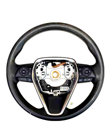 18 21 TOYOTA CAMRY US BUILT STEERING WHEEL W/O LEATHER BLACK OEM 4510006Q40C0