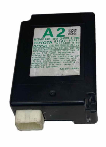 2016 TOYOTA COROLLA TPMS & DOOR CONTROL MODULE ASSY OEM 897A002011