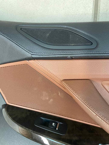 13 TO 19 BMW 640I DOOR PANEL TRIM FRONT RIGHT SIDE BLACK BROWN ASSY OEM 417304292