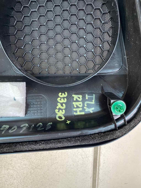 Acura ILX door panel trim 19 21 rear right side black assy OEM 83701TV9A31ZH