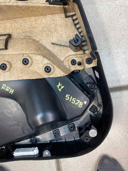 BMW X1 door panel trim 16 21 inner rear right side black assy OEM 51427438122