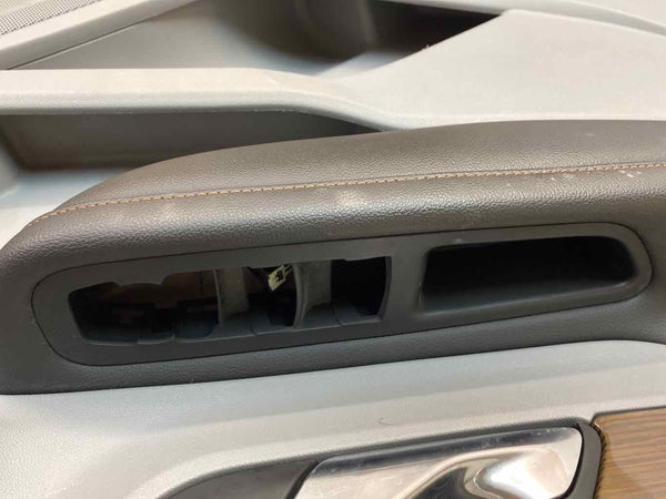 GMC Terrain door panel trim 18 20 front left side gray leather assy OEM 84266062